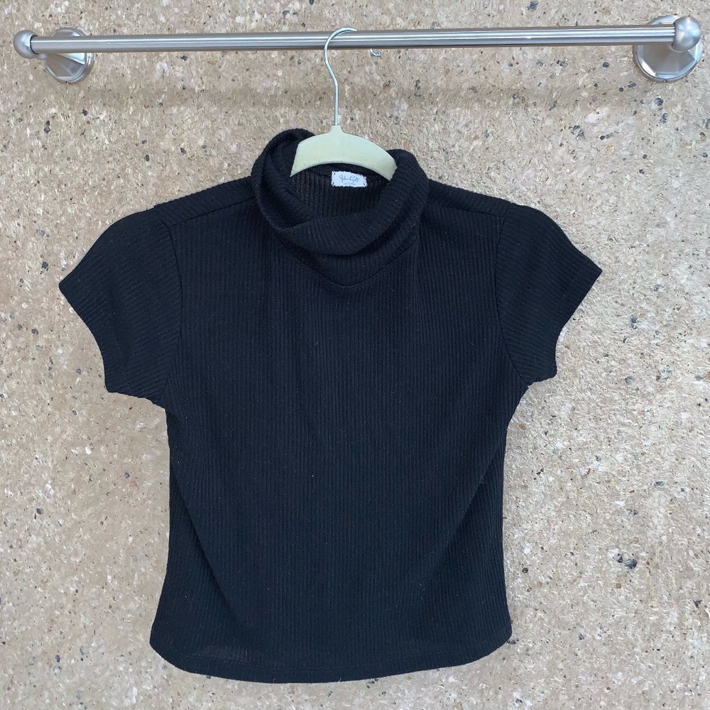 Pacsun Ribbed Black Turtleneck Shirt